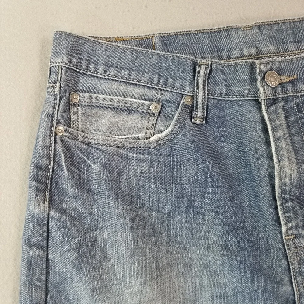 Levi's 514 jeans men's 34x30 regular fit straight blue denim pants retro